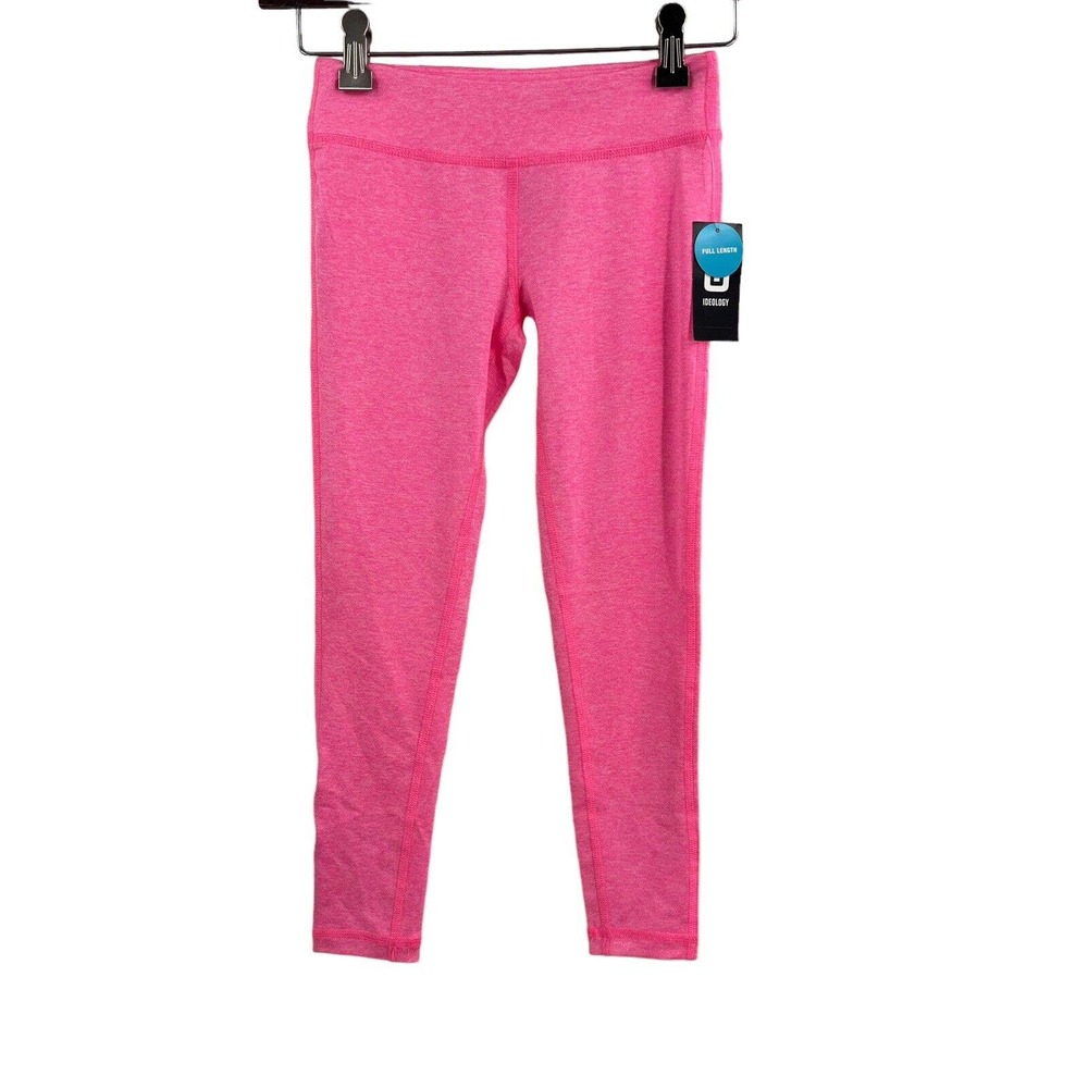 Ideology Kids Pink Full Length Athletic Legging Small New